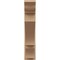Ekena Millwork 8-in W x 36-in D x 36-in H Balboa Trad Rough Cedar Woodgrain TimberThane Outlooker, Primed Tan OUTUR080X36X36BOA04RCPR - alternate 6